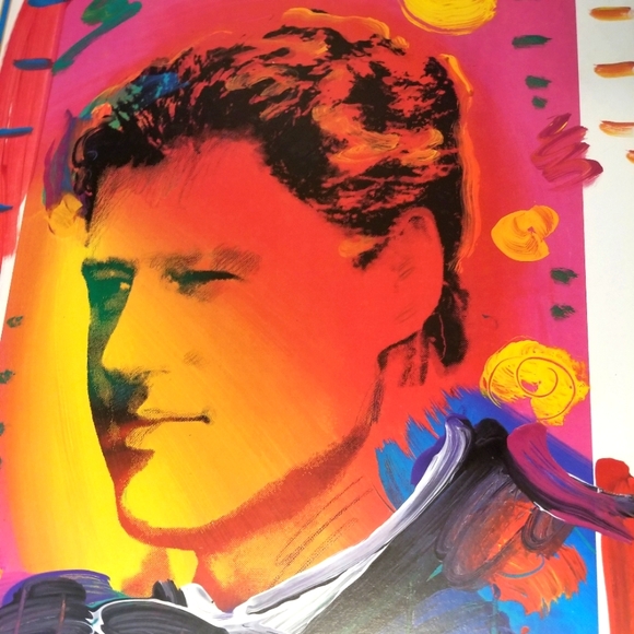 1993 PETER MAX vintage lithograph BILL CLINTON inaugural gala 35x22 unframed - Picture 8 of 8